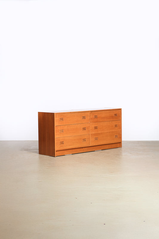 MCM Teak Dresser By Domino Møbler