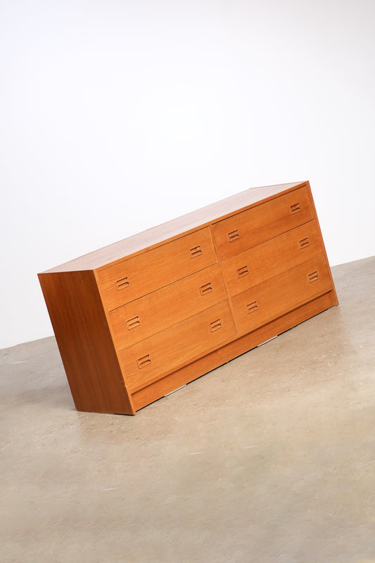 MCM Teak Dresser By Domino Møbler