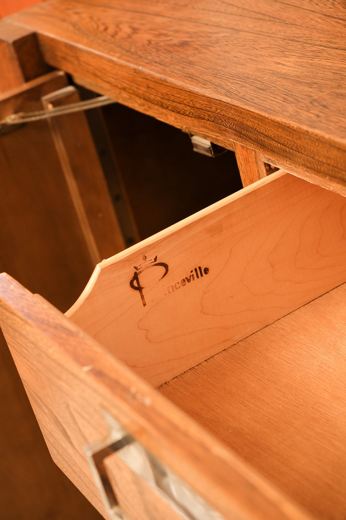 MCM Dark Walnut Tallboy Dresser By Princeville