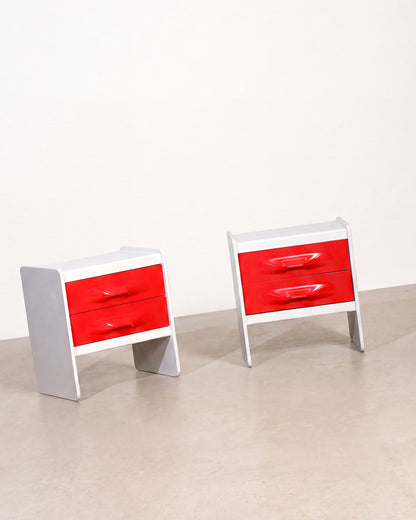 Space Age Nightstand Set by Giovanni Maur for Treco