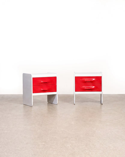 Space Age Nightstand Set by Giovanni Maur for Treco
