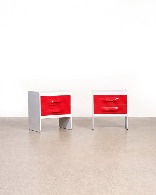 Space Age Nightstand Set by Giovanni Maur for Treco