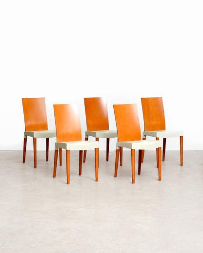 Grouped view of the available Miss Trip chairs in the showroom setting.