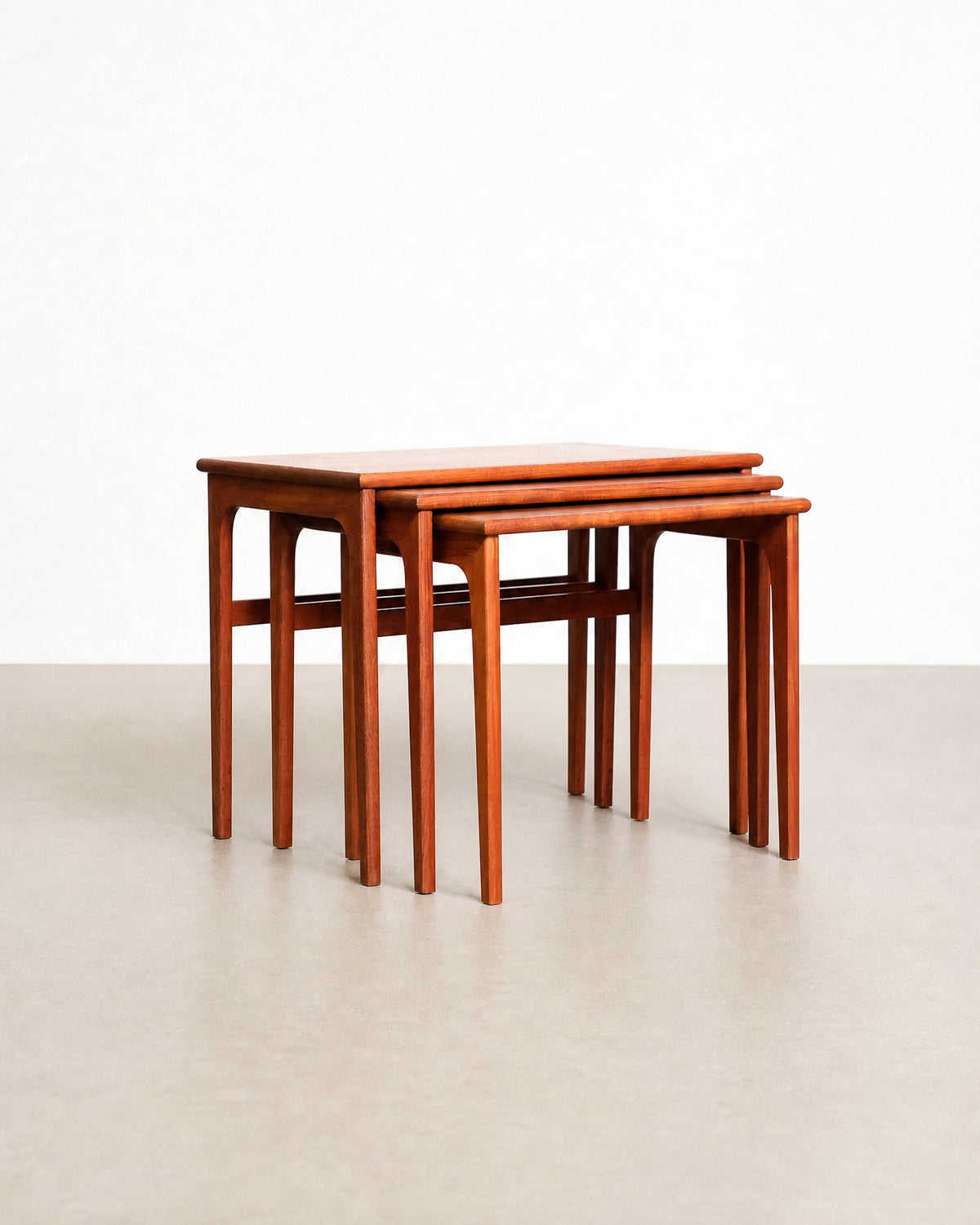 Full set displayed in a room setting alongside other vintage furniture