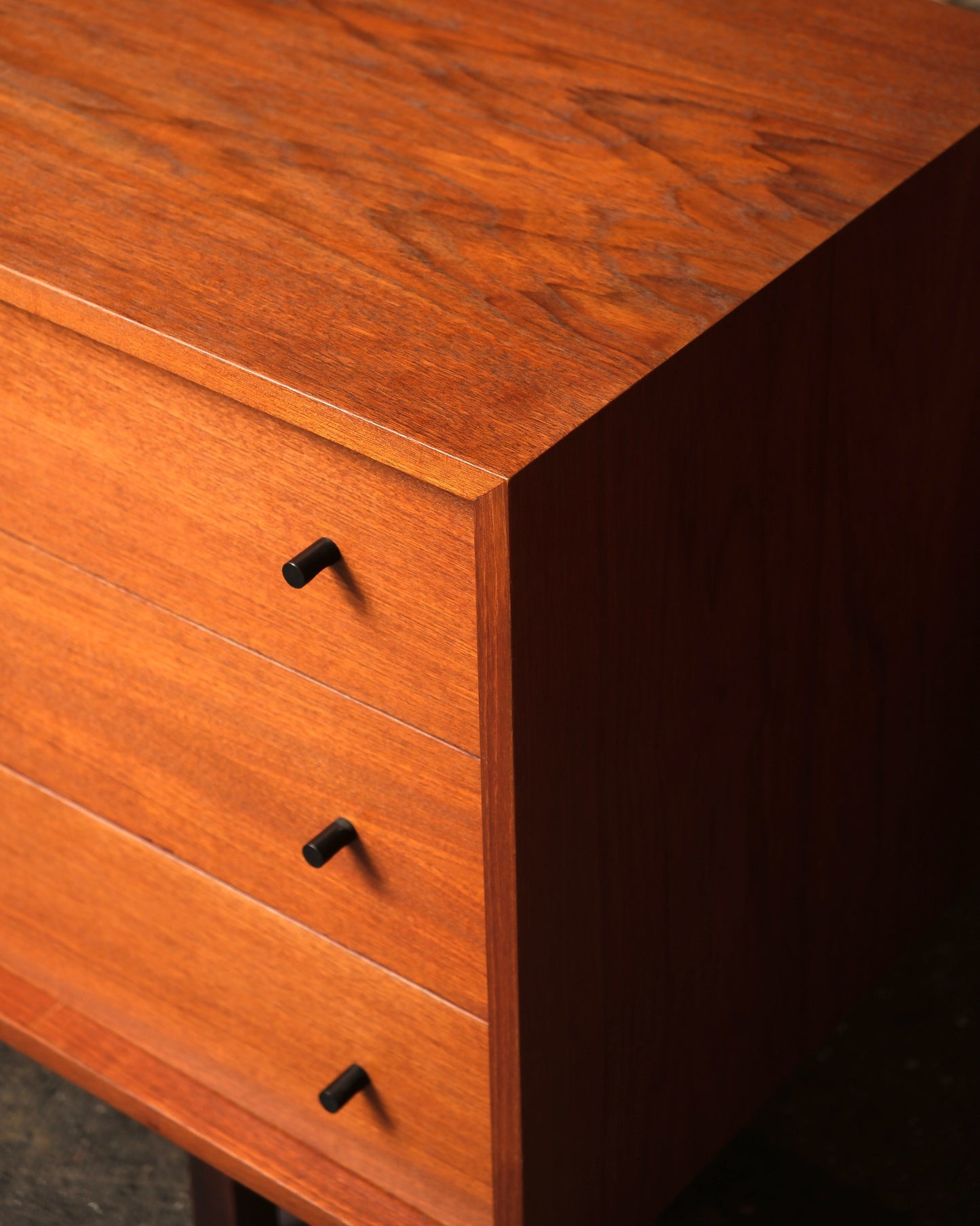 Vintage Teak 9-Drawer Dresser by RS Associates