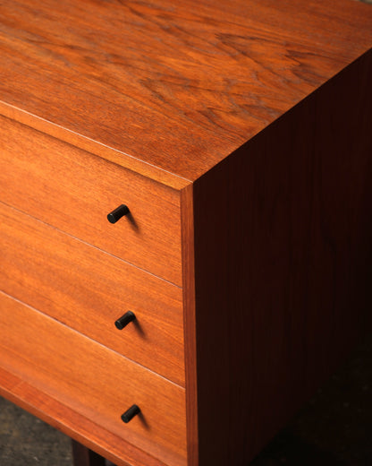 Vintage Teak 9-Drawer Dresser by RS Associates