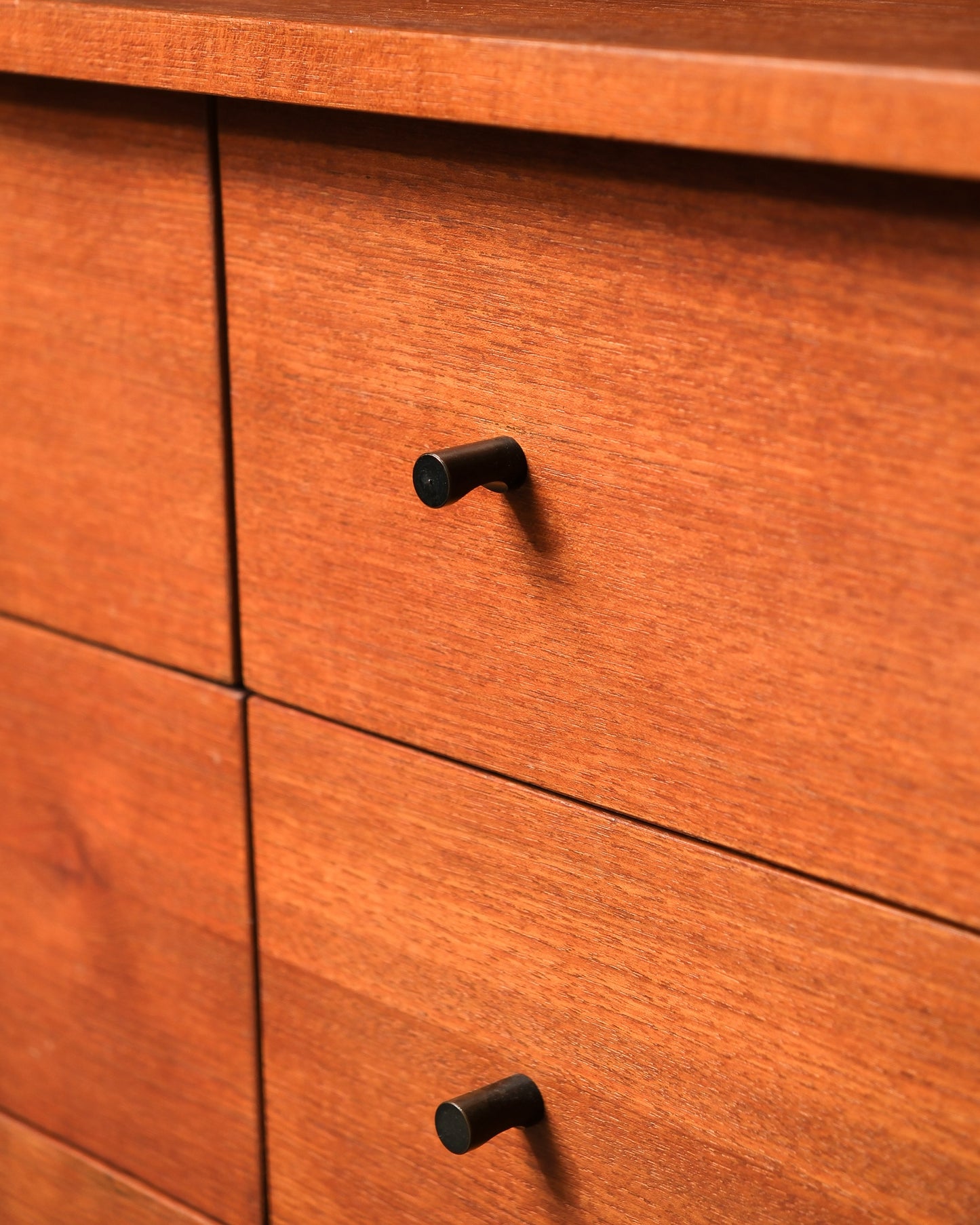 Vintage Teak 9-Drawer Dresser by RS Associates
