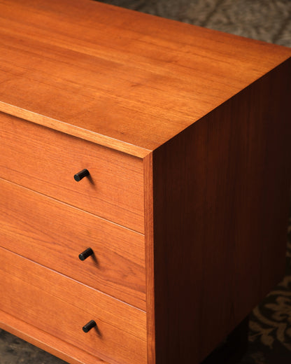 Vintage Teak Tallboy Dresser by RS Associates