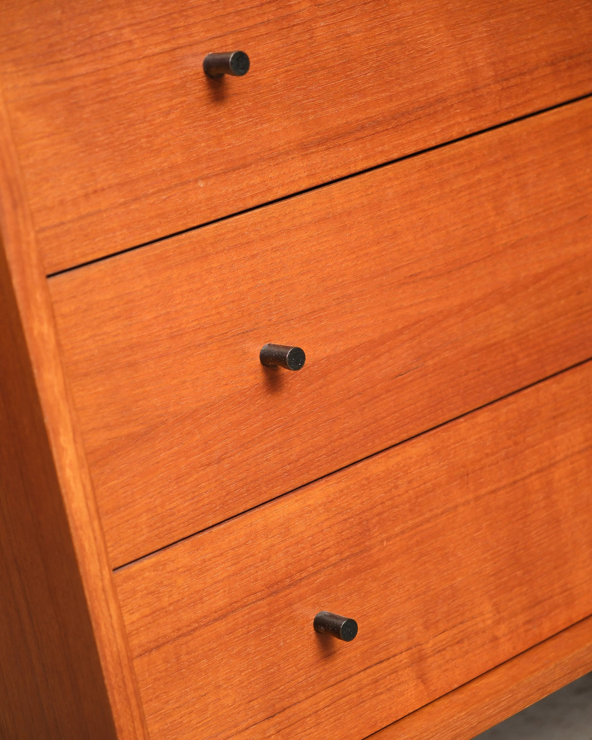 Vintage Teak Tallboy Dresser by RS Associates