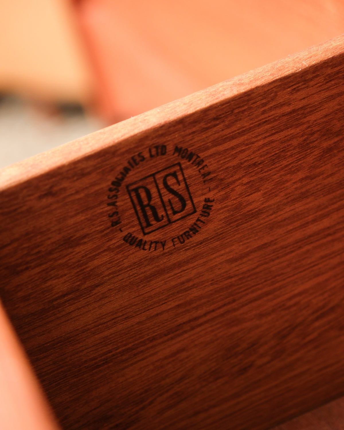 Vintage Teak Tallboy Dresser by RS Associates