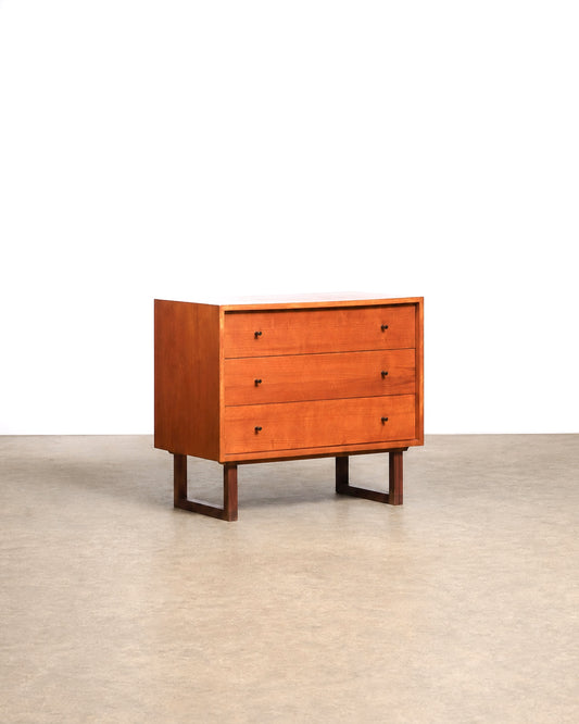 Vintage Teak Tallboy Dresser by RS Associates