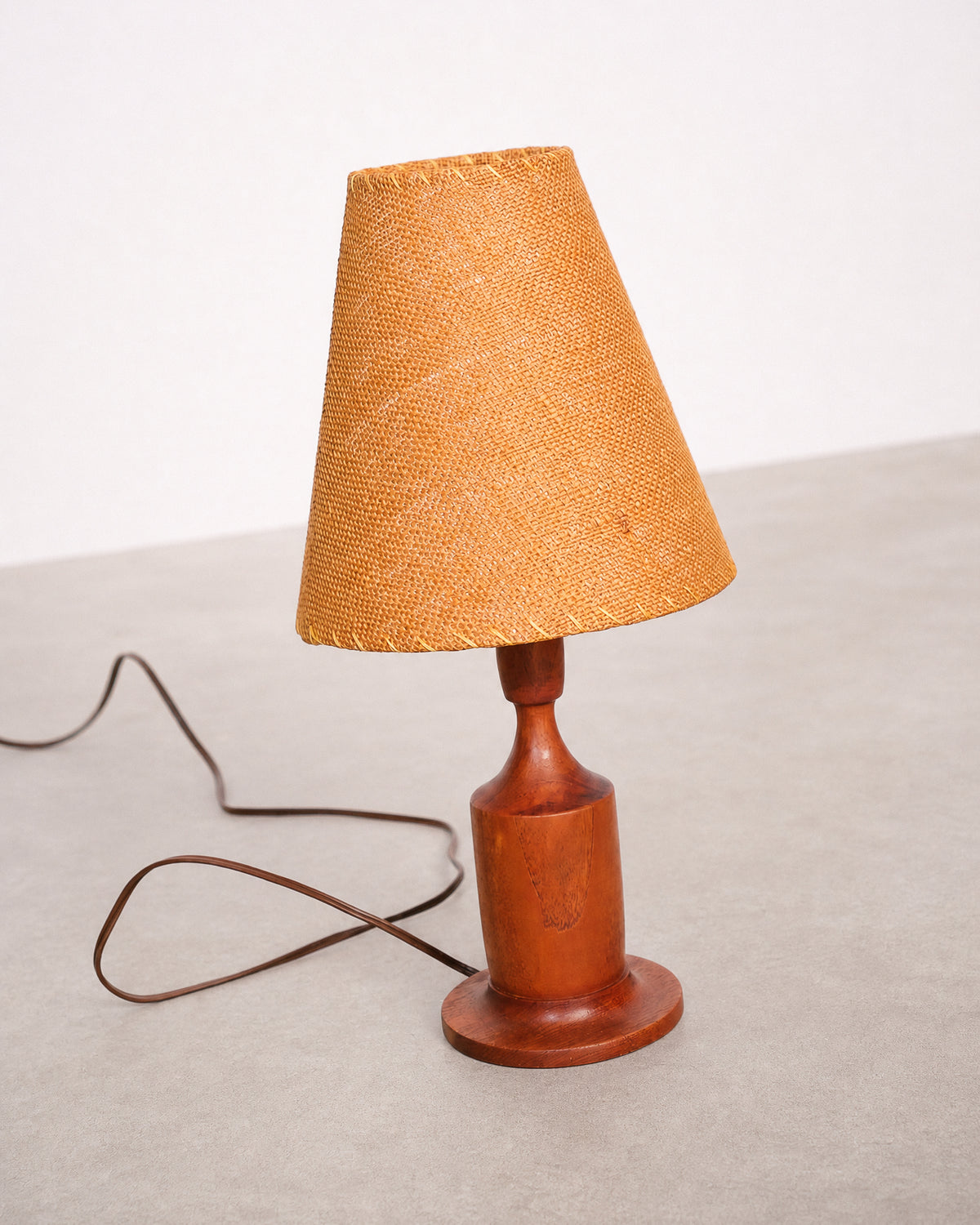 Top-down view of the lamp shade showing its conical form.